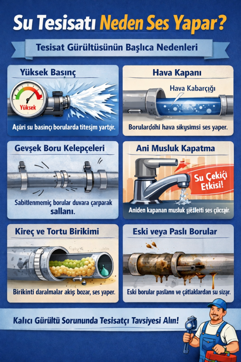 Su Tesisatı Neden Ses Yapar ?